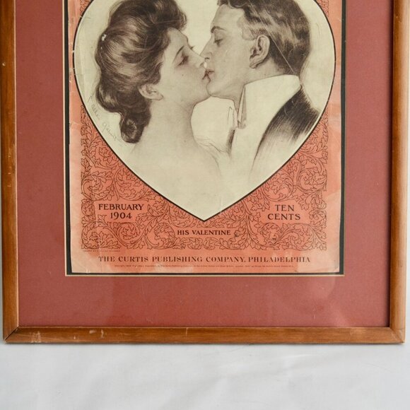 1904 Ladie's Home Journal February Front Cover Antique Framed - Picture 3 of 6